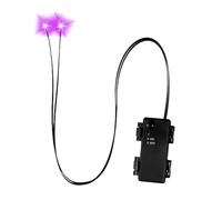 Yeux lumineux | Yeux lumineux pour crânes avec minuterie | Décorations à DEL Accessoires effrayants | Pour pierres tombales, squelettes d'extérieur d'Halloween