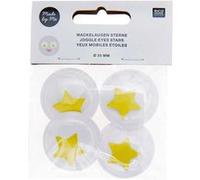 Yeux mobiles Ø 35 mm - étoile jaune Jaune G