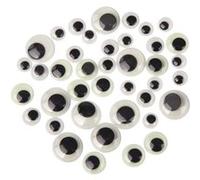 Yeux mobiles - 40 pièces - Brille dans le noir - Tailles 10, 12, 15 et 20 mm Phosphorescent