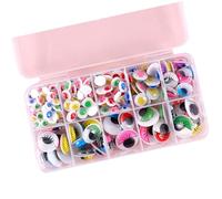 Yeux mobiles adhésifs 260/350/750/1380 pièces autocollants ronds pour loisirs créatifs, scrapbooking, jouets accessoires