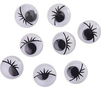 Yeux mobiles avec cils VBS Ø 15 mm, 8 pc.