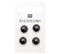 Yeux noirs Ricorumi, 11 mm, Rico Design