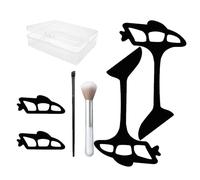Yeux | Outil applicateur de fard à paupières | Pochoir guide eyeliner | Pochoirs réutilisables pour maquillage rapide avec pinceau | 4 outils d'application de fard à paupières | Eyetour Your glaam
