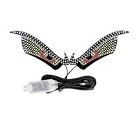 Yeux pour pare-brise de voiture 11 modes LED étanche rechargeable par USB