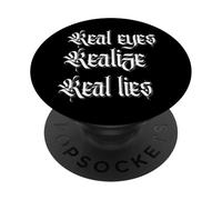 Yeux réels | Réalisez | Vrais mensonges PopSockets PopGrip Adhésif