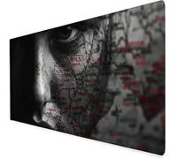 Yeux Tapis Souris Gamer, Tapis De Souris XXL 700x300x3mm, Tapis De Bureau Personne avec Bords Cousus Et Base en Caoutchouc, éTanche Mouse Pad Convient pour Bureau/Maison, Hiver Cadeau Noel A865