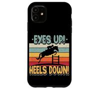 Yeux vers Le Haut Talons Bas équitation équestre Saut d'équitation Coque pour iPhone 11
