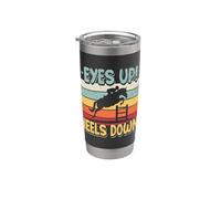 Yeux vers le haut talons bas équitation équestre saut d'équitation Gobelet isotherme en acier inoxydable double paroi