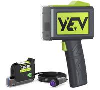 YEV Imprimante à encre portable VP127 - Impression continue améliorée de 16 heures avec capteur photoélectrique pour numéros de lot, logos, numéros de série, codes-barres et codes QR sur divers