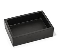 Yew Design Porte-Savon Carré Noir Mat, Porte-Savon pour Les Mains, Plateau à éponges pour Salle de Bain, Douche, Plan de Pravail, Baignoire, évier de Cuisine avec Patins Antidérapants