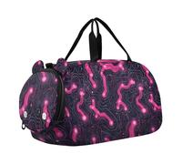 Yew Hot Peach Sac de sport noir avec compartiment à chaussures Sac de sport multifonctionnel Sac fourre-tout de voyage pour voyage, sport, sac de voyage, sac de sport, sac de week-end, bolso para gym