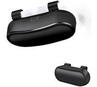 Yewear Étui pour la plupart des pare-soleils de véhicules, avec fermeture solide, support de lunettes polyvalent pour pare-soleil de voiture, boîte de rangement (noir)