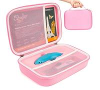 Yewltvep Étui rigide pour 3 stylos 3D Doodler Start + Essentials pour garçon et fille, ensemble d'activités artistiques pour jouets éducatifs STEM, recharge de filament, guide, câble (étui uniquement)