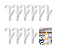 Yewseas 10 PCS Crochet Radiateur, Crochet radiateur Sèche Serviette, Crochets Sèche-Serviettes Pratiques et Durables, Patères Multifonctions pour Salle de Bain, Cuisine et Jardin, Économie d'Espace