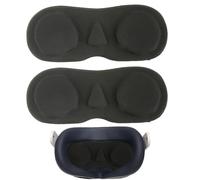 Yewseas 2 PCS VR éponge de Protection D'objectif, Accessoires Compatible avec Pico 4, Meta Quest 3, Quest 2, Oculus Quest, Noir, Valve Index, Mousse de Haute Qualité, Ajustement Parfait