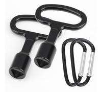 Yewseas 2 Séries Clef Triangle, Clé Triangle Poubelle, Pour Un Usage Quotidien, Pour Les Vannes D'ascenseurs, Les Compteurs à Gaz, Les Coffrets De Mesure