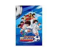 YEWURQW Poster Captain Tsubasa (3) - Impression sur toile vintage - Décoration pour salon, chambre à coucher - 50 x 75 cm - Style rétro - Sans cadre