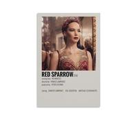 YEWURQW Poster de moineau rouge - Impression sur toile vintage esthétique - Peinture décorative pour salon, chambre à coucher - 20 x 30 cm - Sans cadre - Style 8