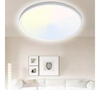 Yexati 23CM Plafonnier LED 20W 2000LM 6000K,4000K,3000K, IP44 Etanche Plafonnier Salle De Bain, Lampe de Plafond Rond,