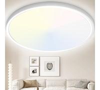 Yexati 40CM Plafonnier LED 36W 3200LM 6000K,4000K,3000K, IP54 Etanche Plafonnier Salle De Bain, Lampe de Plafond Rond,