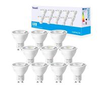 Yexati Ampoule Led Gu10,7w(équivalent halogène 50w), Sans Scintillement Spot 550 lumens,Blanc Froid 6000K,Non Dimmable,AC 220-240V,Angle de Faisceau 120°,Lot de 10