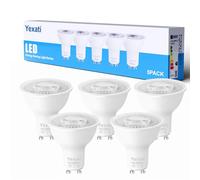 Yexati Ampoule Led Gu10,7w(équivalent halogène 50w), Sans Scintillement Spot 550 lumens,Nature blanche 4000K,Non Dimmable,AC 220-240V,Angle de Faisceau 120°,Lot de 5