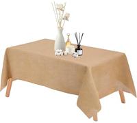 YEXEXINM Nappe Rectangulaire, 160×275cm Nappe en Toile de Jute Naturelle, Nappes pour Tables Rectangulaires, Nappe en Jute Style Fermier pour Fêtes Vacances Maison Cuisine Table Intérieure