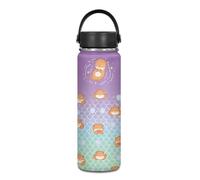 Yexignaon Bouteille d'eau en forme de loutre Kawaii - 550 ml - En acier inoxydable - Isotherme - Pour boissons chaudes - Sans paille - Facile à transporter