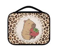 Yexignaon Étui de bible portable pour filles, sac de transport et étui pour adolescentes, kit d'accessoires de bible, taille moyenne, Capybara Leopard