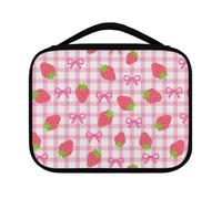 Yexignaon Étui de bible portable pour filles, sac de transport et étui pour adolescentes, kit d'accessoires de bible, taille moyenne, Jolie fraise.