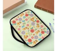 Yexignaon Étui de bible portable pour filles, sac de transport et étui pour adolescentes, kit d'accessoires de bible, taille moyenne, Capybara Fleur