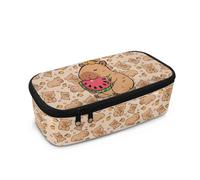 Yexignaon Trousse à crayons de grande capacité pour filles - Pour l'école, le bureau, les fournitures scolaires - Organiseur de stylo, Motif Capybara, Organiseur de sac