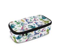 Yexignaon Trousse à crayons pour enfants avec fermeture éclair de grande capacité pour l'école, trousse de fête pour enfants, dinosaure, Organiseur de sac