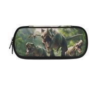 Yexignaon Trousse à crayons pour enfants - Grande capacité - Avec fermeture éclair lisse, dinosaure, Organiseur de sac