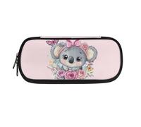 Yexignaon Trousse à crayons pour filles d'école - Grande capacité - Avec support - Réutilisable - Fournitures scolaires, koala, Organiseur de sac