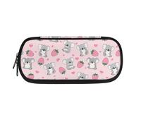 Yexignaon Trousse à crayons pour filles d'école - Grande capacité - Avec support - Réutilisable - Fournitures scolaires, Koala fraise, Organiseur de sac