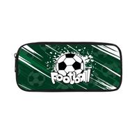 Yexignaon Trousse à crayons pour garçons âgés de 6, 8, 10, 12 ans - Boîte de rangement avec couvercles - Légère - Pour l'école, Football 2., Organiseur de sac