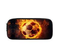 Yexignaon Trousse à crayons pour garçons âgés de 6, 8, 10, 12 ans - Boîte de rangement avec couvercles - Légère - Pour l'école, Football 1., Organiseur de sac