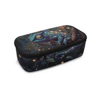 Yexignaon Trousse à crayons pour garçons et filles - Grande capacité avec poche en maille - Grande boîte de rangement pour l'école, Caméléon., Organiseur de sac