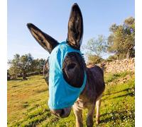 Yeyeplum Masque anti-mouches âne avec protection des oreilles, masque mule extensible avec grand couvre-yeux en maille, doux pour la peau, confortable et respirant, protection contre les insectes et