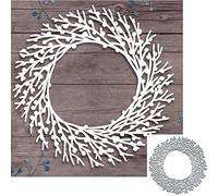 Yeyert Matrices de découpe en métal pour couronnes de branches - Pour mariage, arbre de fleurs et feuilles - Pour la fabrication de cartes
