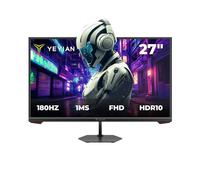 YEYIAN Moniteur Gaming Plat Avance 27" FHD | 1920x1080 | Panneau IPS | Angle 178° | 1000:1 | 180 Hz | 16:9 | 16,7 Millions de Couleurs | Réponse 1 ms | VESA | DisplayPort/HDMI | YMF-IPF27-G1