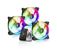 YEYIAN Typhoon Kit 3 Ventilateurs Gamer ARGB 120MM/1200RPM LED, hub et télécommande SKU : YCF-3RGB-01
