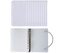 YEYIT Classeur A6 Budget Planner Enveloppe 10 Paquets Pochette Organisation Budget Dossiers Plastique A6 Budget Binder Classeur Cahier avec Enveloppe, avec 1 Coque de Reliure