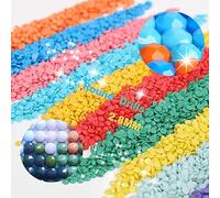 YEYKZART Perles Rondes Pour Diamant Peinture Art Diamants De Remplacement Pierres De Forage Broderie Diamant (3000pcs)