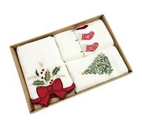 Yeyll Essuie-mains de Noël, coton pour salle de bain, cuisine, lavabo, vacances de Noël, torchons pour le séchage, le nettoyage, la cuisine et la pâtisserie