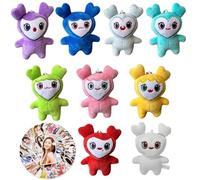 Yezelend Lot de 9 Jouets en Peluche Kpop coréen Twice Momo, Porte-clés en Peluche