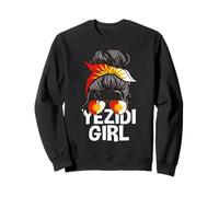 Yezidi Girl Chignon Cheveux désordonnés Identité Ezidi Femme Yazidi Sweatshirt