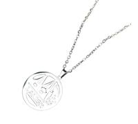 Yézidis en Irak Lalish Paon Ange Pendentif Collier Argent Or Temple le plus sacré des Yézidis pour femmes Hommes