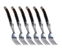 YEZINB Laguiole Style Fourchette À Dîner en Acier Inoxydable en Acier Inoxydable Poignée en Plastique Fourchette De Table Four Times Table Vaisselle De Table 2/4 / 6pcs, 4 PCS